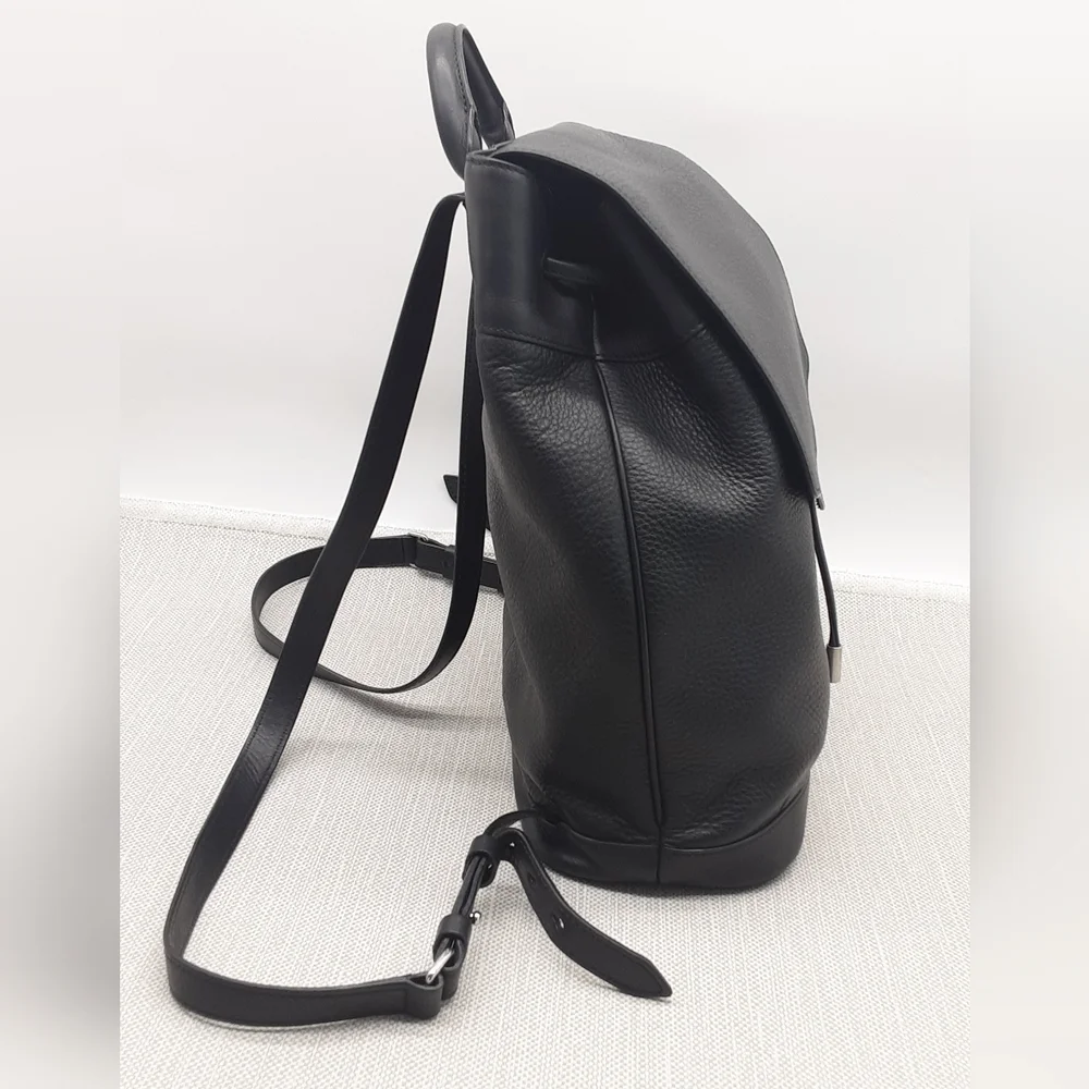 Rag & Bone Mini Pilot Backpack Black Leather Adjustable Strap